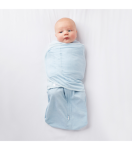 swaddler blå sova