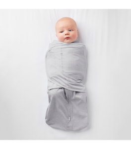 swaddler grå sova