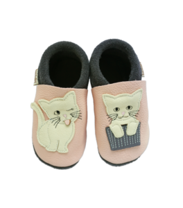 Baobaby - Klassisk Babysko "Katt Kyss Rosa"