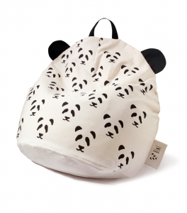 BiNi Saccosäck Panda "Svart Handtag"