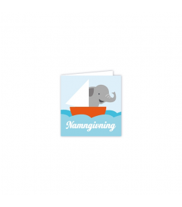 Hoppelina - Paketkort Elefant "Namngivning"