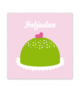 Hoppelina - Inbjudningskort/Party Card "Prinsesstårta"