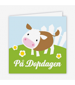 Hoppelina - Paketkort Kalv "På Dopdagen"