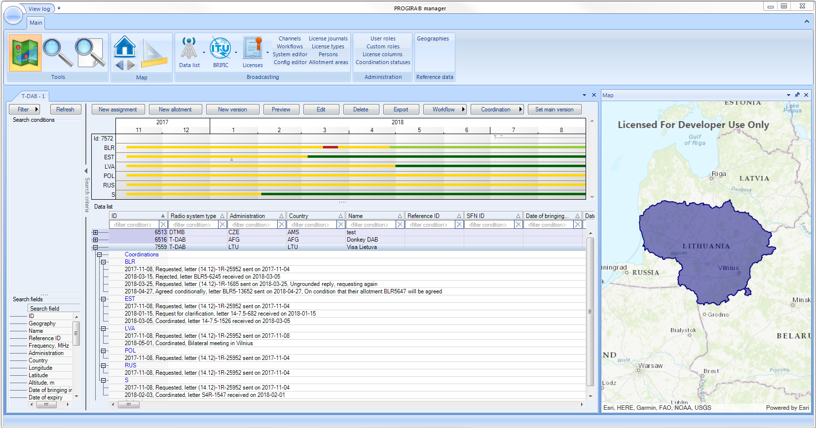 Automated Spectrum Management System PROGIRA